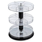 Azar Displays 3-Tier Acrylic Counter Display with Dividers (226030)-Made from acrylic