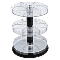 Azar Displays 3-Tier Acrylic Counter Display with Dividers (226030)-Made from acrylic