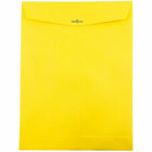 JAM Paper 10" x 13" Open End Catalog Coloured Envelopes with Clasp Closure - Yellow Recycled - 10 Pack -Size: 10 x 13 inches