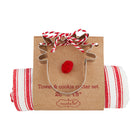 Mudpie Towel Cookie Cutter Set - Red Stripe (41500237S)-Metal cookie cutter