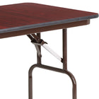 Flash Furniture – Table pliante rectangulaire avec surface en stratifié acajou de 24 x 48 po (YT2448MELWAL)-Acajou/stratifié, mélamine, métal