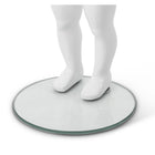 Can-Bramar RPK-1 Infant Abstract Fibreglass Mannequin - Glass Base - Glossy White-Made of Fibreglass