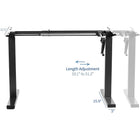 Uplite Manual Ergonomic Stand Up Desk Frame - Hand Crank Adjustable System - Black-Frame Dimensions (Sitting): 33.1" x 22.5" x 28.74"