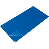 Zenith Safety Clean Room Mat, 1.57 Mils Thick, 3-3/4' L x 1-1/2' W, Blue - 2 Pack-Backing Thickness 1.57 mils