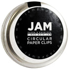 JAM Paper Circular Coloured Papercloops, Silver Round Paper Clips, 5 Packs of 50, 250 Total (321814885g)-Size: Circular
