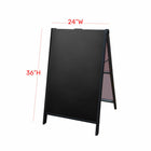 FuTECH Chalkboard Frame - 24"W x 36"H - Black-24"W x 36"H