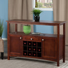 Winsome Wood Colby Buffet Cabinet (94745)-12 bottle wine grid