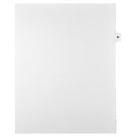Mark Maker Legal Tabs - Letter Size - White - 1/15th cut - 25 tabs per package - 5 packages Pack - Number 94-White Single Tabs