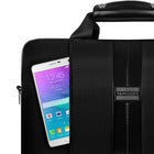 Vangoddy Laptop Shoulder Bag 15" - Black-2 interior zipper pockets on either side for smaller items
