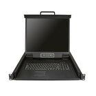 StarTech 1U Single-Port KVM Console for Server Rack, 19 in. (RKCONS1901)-Reduce your server room clutter with a 1U rack-mount design