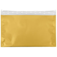 JAM Paper Foil Envelopes with Self Adhesive Closure, 6 1/8 x 9.5, Booklet, Gold, 25 Pack (1323285)-Gold