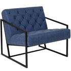 Flash Furniture HERCULES Madison Series Retro Blue LeatherSoft Tufted Lounge Chair-Retro Blue LeatherSoft Upholstery