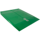 JAM Paper Plastic Envelopes with Button and String Tie Closure, Letter Open End, 9.75 x 11.75, Green Poly, 12 Pack (118B1GR)-Opening: open end