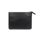 ASHLIN DESIGNER - BROOKE, moyen pochette en cuir, Natural Milled Cowhide, noir-Deux poches intérieures à glissière