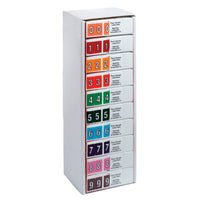Pendaflex Numeric Assorted End Tab Filing Labels Starter Kit-Compatible with DataFile L8700 series labels