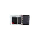 Champs Black Label Leather RFID Zip-Around Wallet, Navy-Double bill compartment