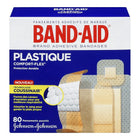 BAND-AID Brand COMFORT-FLEX Plastic Bandages, Assorted, 80 Pack-Greater comfort and flexibility