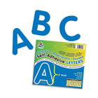 Pacon Self-Adhesive Letters 4" Blue, 156 Pack (PAC51623)-Self-Adhesive Letters adhere to any clean and dry surface that is smooth or slightly textured (even wood and painted brick wall)