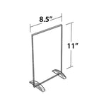Azar Displays 11" x 8.5" Vertical/Horizontal Dual-Stand Acrylic Sign Holder, Clear, 10 Pack (132714)-Made of top quality 0.100" thick acrylic and easy to assemble