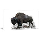 Designart Migrating Bison Canvas Art Print, 5 Panels, (PT2333-40-20)-Print