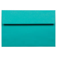 JAM Paper A8 Invitation Envelopes, 5.5 x 8.125, Brite Hue Sea Blue Recycled, 250 Pack (70231H)-Sea blue recycled envelope