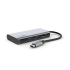 Belkin - Adaptateur multiport USB-C 4-en-1 - Gris-Transforme un seul port USB-C en un port HDMI 1.4, 2 ports USB-A 3.0 BC1.2 et un port USB-C PD