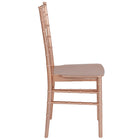 Flash Furniture - Chaise Chiavari empilable de la série HERCULES PREMIUM en résine or rose-Quantité de pile: 8