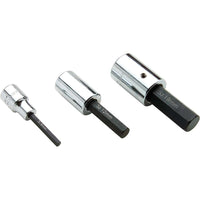 Gray Tools – Douille à tête flexible, longueur standard, à prise 6 mm x 1/2 po, fini chromé-Taille : 6 mm