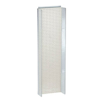 Azar Displays Pegboard Powerwing Display, 60" x 16.75", White (700356-WHT)-Made from pegboard