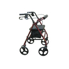 Drive Medical Rollator Walker with Removable Back Support and Padded Seat, 7. 5" Wheels, Red-Comes with new seamless padded seat