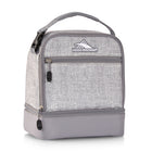 High Sierra Stacked Compartment Lunch Kit - Silver Heather-100% polyester fabric