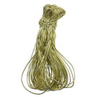 JAM Paper Metallic Elastic String Ties, 16 inch Loop, Gold, 50 Pack (6564973B50)-Gold