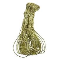 JAM Paper Metallic Elastic String Ties, 16 inch Loop, Gold, 50 Pack (6564973B50)-Gold