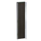 Azar Displays 14"W x 60"H Powerwing Pegboard Display, Solid Black (700354-BLK)-Includes 2 clear plastic side wings measuring each 4-1/2" W and Acrylic Sign Holder strip