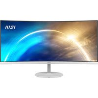 MSI PRO 34" VA LCD Monitor - 3440 x 1440 Resolution - White - MP341CQW-100Hz High Refresh Rate