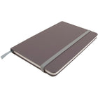 JAM Paper Hardcover Lined Notebook With Elastic Closure, Travel Size, 4 x 6 Journal, Grey, 2/Pack (340528853g)-Sold Individually