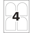 Avery White Laser/Inkjet Print-to-the-Edge Arched Wine Bottle Label, Permanent, 4.25" x 3.5", 40 Pack (22811)-Permanent, Arched label