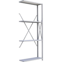 Metalware RK310 Boltless Shelving Unit, 4-Shelves, 36" x 18" x 88", Light Grey-Adjustable shelving system that provides high strength, yet economical storage capacity for your needs