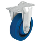 Blickle Non Marking Rubber Caster, Wheel Diameter: 5" (127 Mm), Caster Type: Rigid, 2 Pack (BK-POEV 126K-3-SB-FK)-Wheel Diameter: 5" (127 mm)
