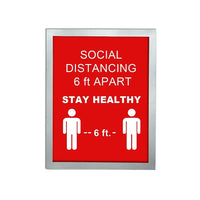 Futech Adhesive Magnetic Sign Frame - 8.5" x 11" - 2 Pack-Surface Print Holder