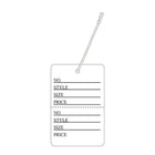 Wamaco Retail Tag "AS" Perforated with String, 1-5/8"W x 2-1/2"H, 1000 Pack-1000 tags per box