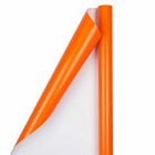 JAM Paper Gift Wrap - Glossy Wrapping Paper - 25 Sq Ft per Roll - Orange - 2 Pack-Size: 50 Square Feet Total (25 Sq. Ft. per Roll)
