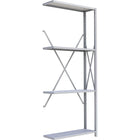 Metalware RK308 Boltless Shelving Unit, 4-Shelves, 36" x 12" x 88", Light Grey-Adjustable shelving system that provides high strength, yet economical storage capacity for your needs