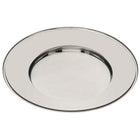 Elegance – Ensemble de 4 assiettes de présentation plaquées chrome-La surface chromée de chaque assiette brille radieusement et crée une surface miroir qui peut contenir tout format d’assiettes à dîner.