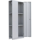 Metalware RK898 Boltless Shelving Unit, 4-Shelves, 36" x 24" x 88", Light Grey-Adjustable shelving system that provides high strength, yet economical storage capacity for your needs