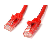 StarTech Cat6 Patch Cable with Snagless RJ45 Connectors, 100 Ft, Red-50-micron gold connectors ensure optimum conductivity while eliminating network signal loss due to oxidation or corrosion