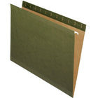 Staples 100% Recycled Reinforced Standard Green Hanging File Folders - Letter Size - 25 Pack-Paper made from 100% recycled fiber with 100% post-consumer fiber
