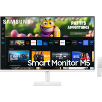 Samsung 27" FHD Smart Monitor with Streaming TV - White - M50C-27" FHD 1920 x 1080 Resolution, VA Panel Type