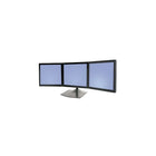 Ergotron DS100 Triple-Monitor Desk Stand, Black-Black