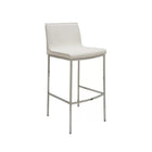 Plata Import Mike Stool, 26"H, White (5309C-W)-Bar Stool